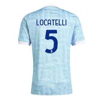 Juventus Manuel Locatelli #5 Maglia Gara Trasferta Repliche 2025-26 Maniche Corte